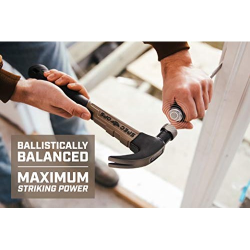 Spec Ops - SPEC-M16FG Tools Fiberglass Hammer, 16 oz, Curved Claw,...