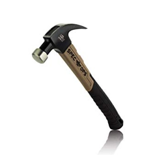 Spec Ops - SPEC-M16FG Tools Fiberglass Hammer, 16 oz, Curved Claw,...