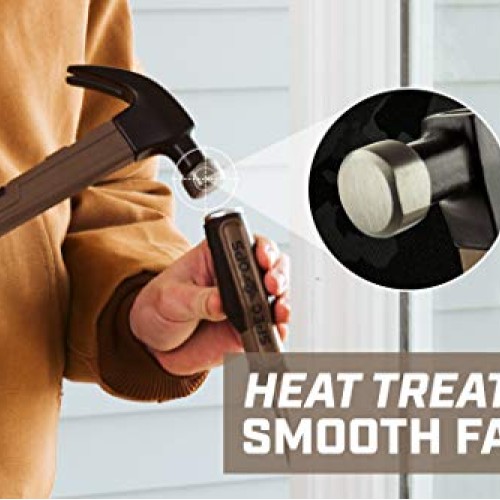 Spec Ops SPEC-M20FG Tools Fiberglass Hammer, 20 oz, Curved Claw, S...