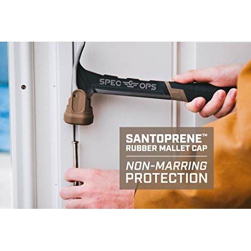 Spec Ops SPEC-SFACE1 Tools Soft Rubber Mallet Hammer Cap for Steel...