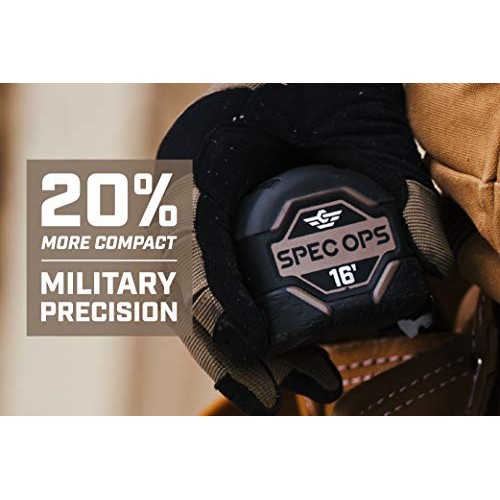 Spec Ops - SPEC-TM16 Tools 16-Foot Tape Measure, 1 1/4 Double-Sid...