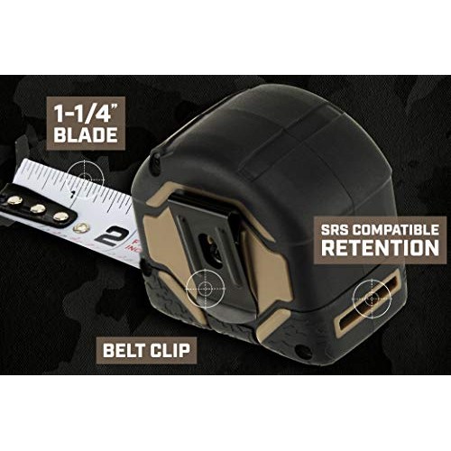 Spec Ops - SPEC-TM16 Tools 16-Foot Tape Measure, 1 1/4 Double-Sid...