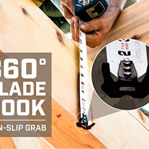 Spec Ops - SPEC-TM25 Tools 25-Foot Tape Measure, 1 1/4 Double-Sid...