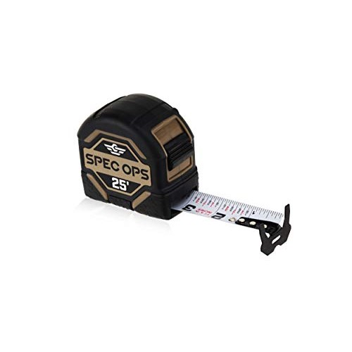 Spec Ops - SPEC-TM25 Tools 25-Foot Tape Measure, 1 1/4 Double-Sid...