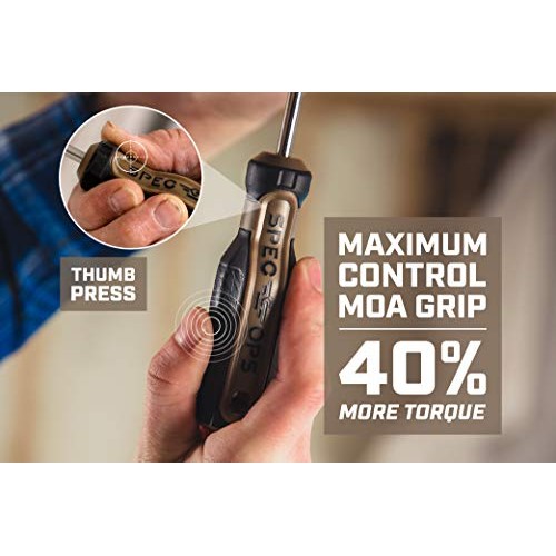 Spec Ops Tools 6-Piece Screwdriver Set, Phillips & Slotted, Magent...