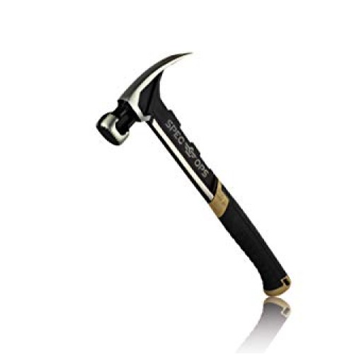 Spec Ops Tools Framing Hammer, 22 oz, Rip Claw, Milled Face, Shock...