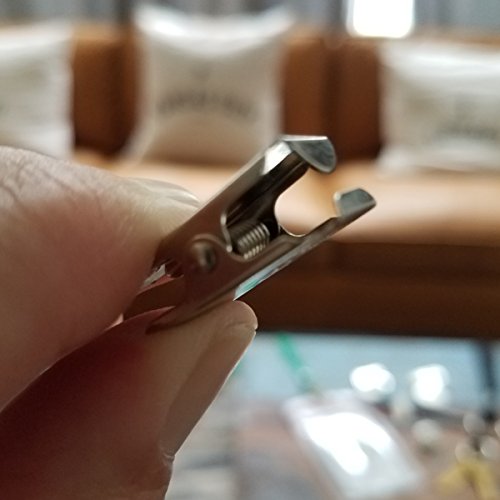 25 Pack - Small 1 Inch Bulldog Clasp Clips for Making Lanyards Art...