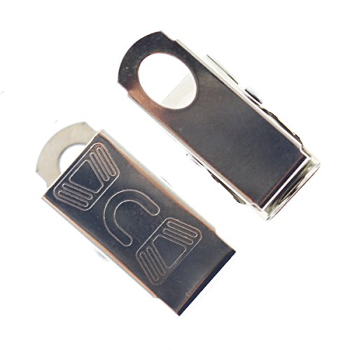 50 Pack - Small 1 Inch Bulldog Clasp Clips for Making Lanyards Art...