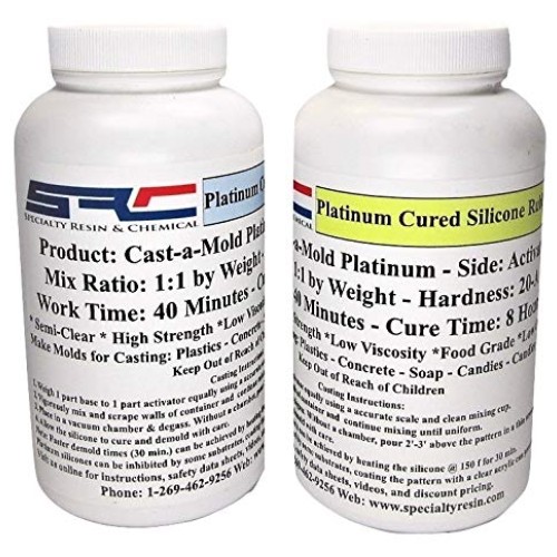 Cast-A-Mold Platinum - Food Grade Liquid Silicone Mold Making Rubb...