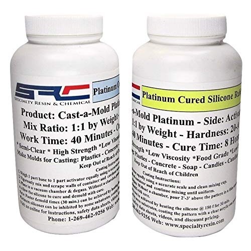 Cast-A-Mold Platinum - Food Grade Liquid Silicone Mold Making Rubb...