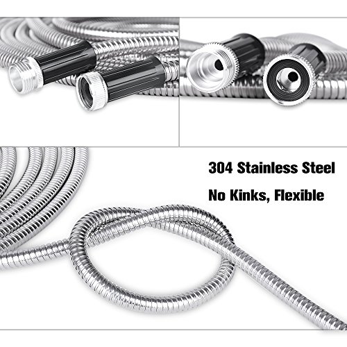 SPECILITE Heavy Duty 304 Stainless Steel Garden Hose 50ft, Outdoor...