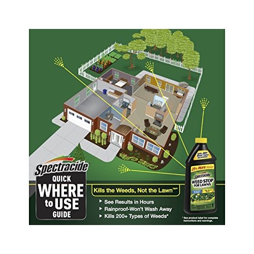 Spectracide 96631 Weed Killer, 40 oz, Pack of 1, Black Packaging