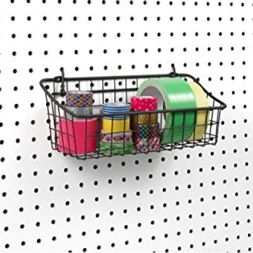 Spectrum Diversified Pegboard & Wall Mount Basket, 11 x 4 x 4, ...