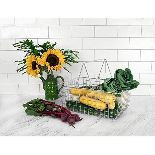 Spectrum Diversified Wire Storage Basket, Large, Chrome