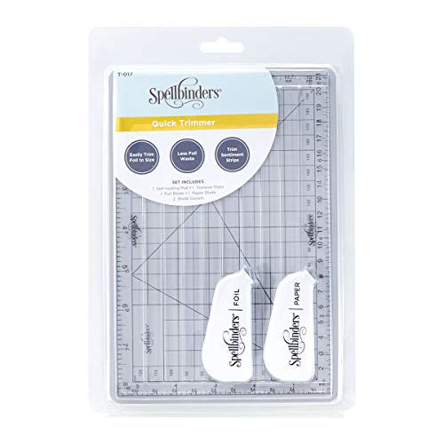 Spellbinders Quick Trimmer Hot Foil & Paper Cutter Tool, Clear