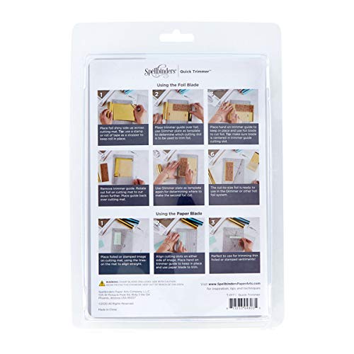 Spellbinders Quick Trimmer Hot Foil & Paper Cutter Tool, Clear