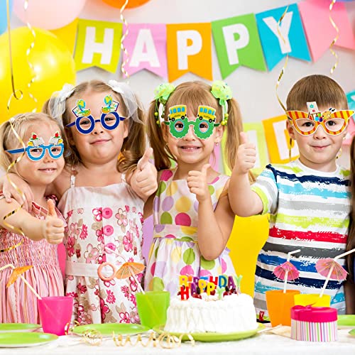 Spiareal 24 Pcs Welcome Back to School Glasses for Kids First Day ...