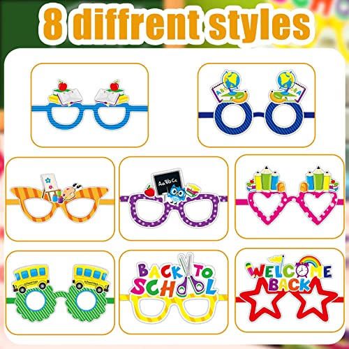 Spiareal 24 Pcs Welcome Back to School Glasses for Kids First Day ...