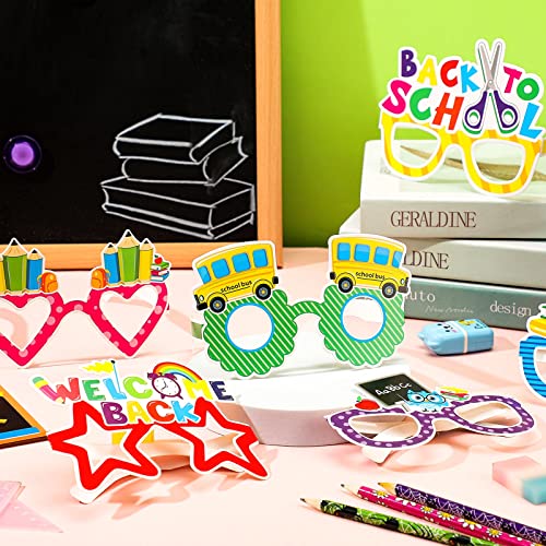 Spiareal 24 Pcs Welcome Back to School Glasses for Kids First Day ...