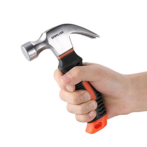 Spifflyer 8 OZ Small Claw Hammer Mini Stubby Hammers and Nails Too...