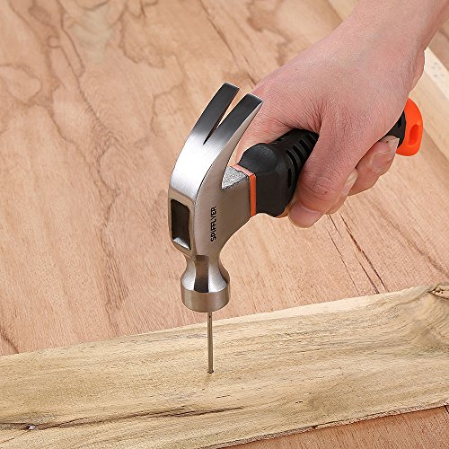 Spifflyer 8 OZ Small Claw Hammer Mini Stubby Hammers and Nails Too...
