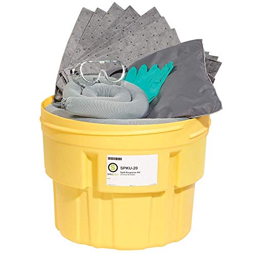 SpillTech Universal Overpack Salvage Drum Spill Kit, 20 Gallon, 43...
