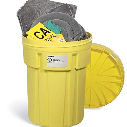 SpillTech Universal Overpack Salvage Drum Spill Kit, 30 Gallon, 47...