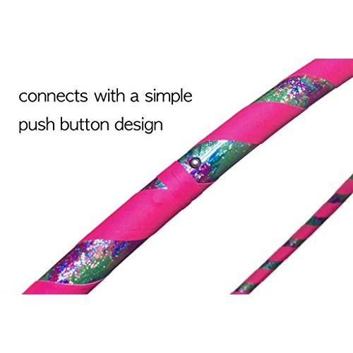 SpinMajik Kids Hula Hoop Tie Dye UV Pink, Large 36