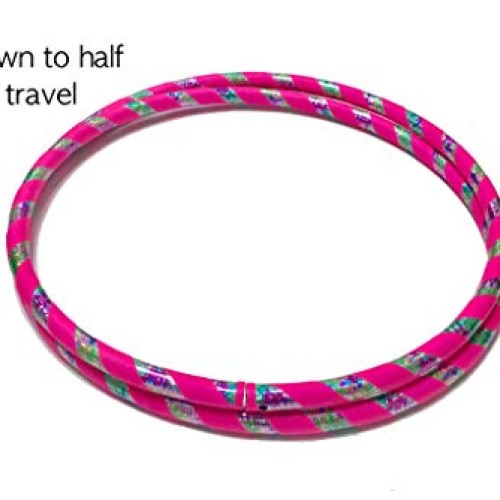 SpinMajik Kids Hula Hoop Tie Dye UV Pink, Large 36
