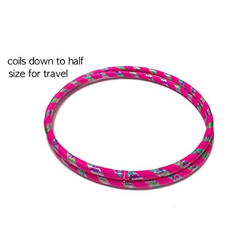 SpinMajik Kids Hula Hoop Tie Dye UV Pink, Large 36