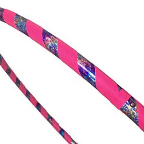 SpinMajik Kids Hula Hoop Tie Dye UV Pink, Large 36