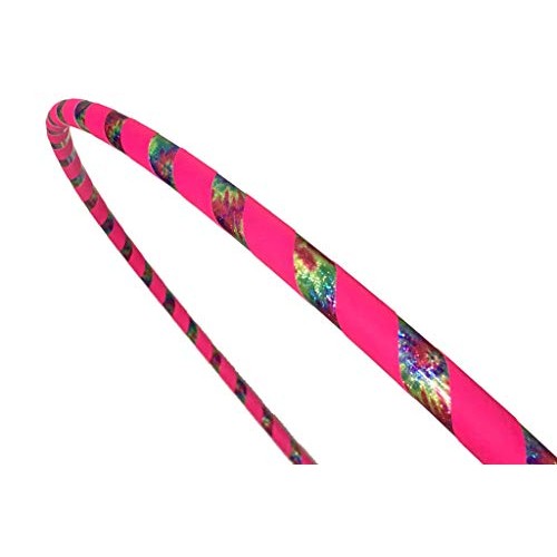 SpinMajik Kids Hula Hoop Tie Dye UV Pink, Large 36