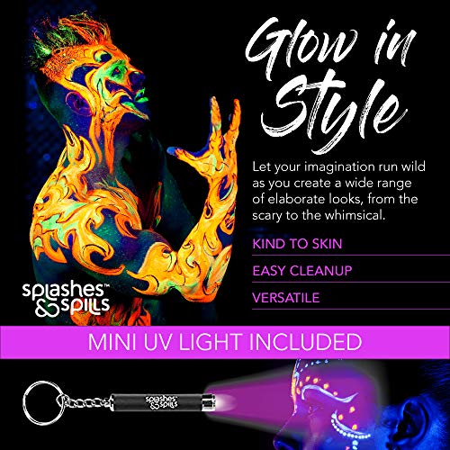 UV Face and Body Paint Sticks - Costume, Halloween and Club Makeup...