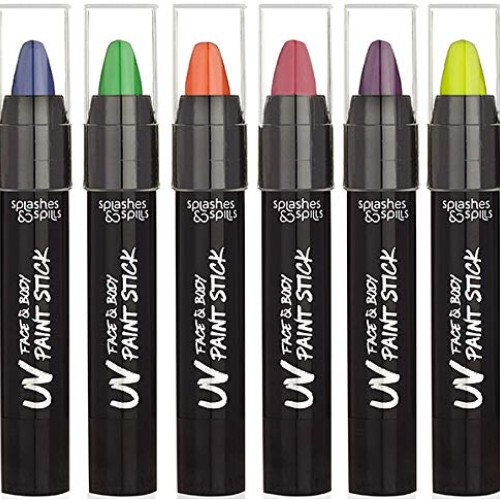 UV Face and Body Paint Sticks - Costume, Halloween and Club Makeup...