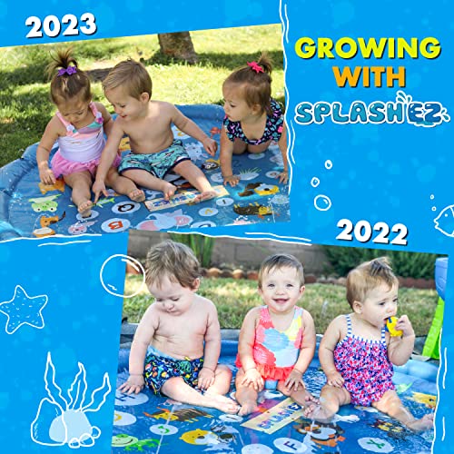 SplashEZ 3-in-1 Splash Pad, Sprinkler for Kids and Baby Pool for L...