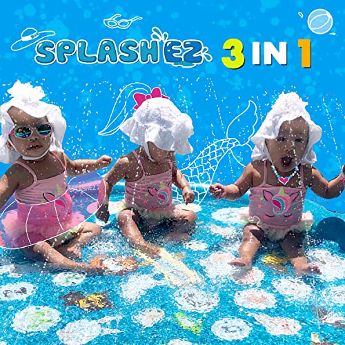 SplashEZ 3-in-1 Splash Pad, Sprinkler for Kids and Baby Pool for L...