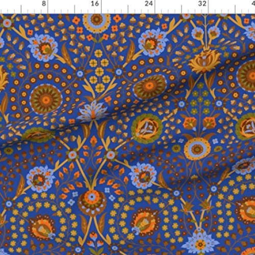 Spoonflower Fabric - Asian Renaissance Persian Printed on Chiffon ...