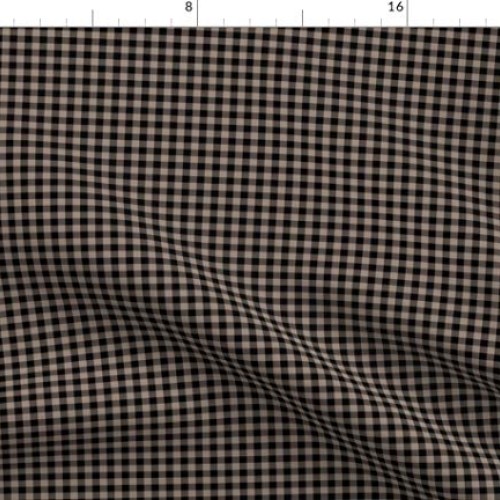 Spoonflower Fabric - Black Buffalo Plaid Woodland Coordinate Check...