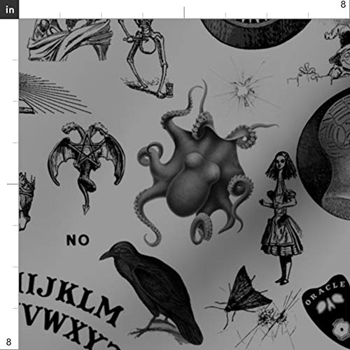 Spoonflower Fabric - Board Fortune Occult Halloween Steampunk Anat...