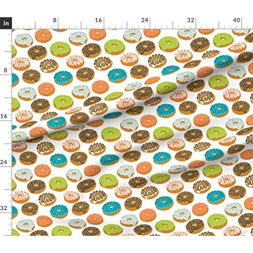 Spoonflower Fabric - Donuts Print Boys Gender Neutral Food Novelty...