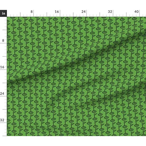 Spoonflower Fabric - Golf Hole Tee Sport Printed on Petal Signatur...