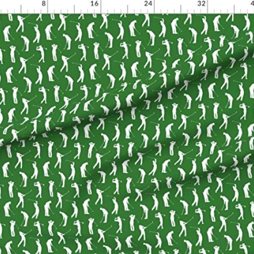 Spoonflower Fabric - Golfers Small Golfer Golf Golfing Sports Man ...