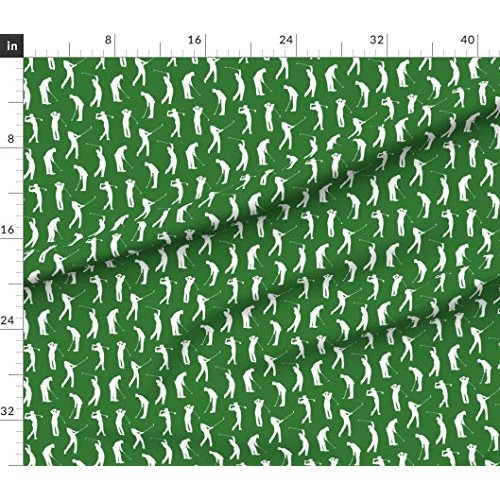 Spoonflower Fabric - Golfers Small Golfer Golf Golfing Sports Man ...