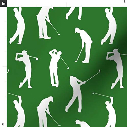 Spoonflower Fabric - Golfers Small Golfer Golf Golfing Sports Man ...