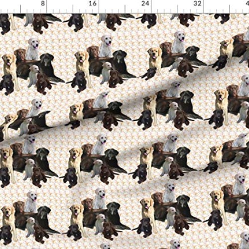 Spoonflower Fabric - Labrador Retriever Retrievers Lab Dogs Animal...