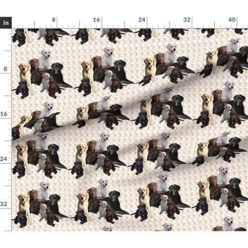Spoonflower Fabric - Labrador Retriever Retrievers Lab Dogs Animal...