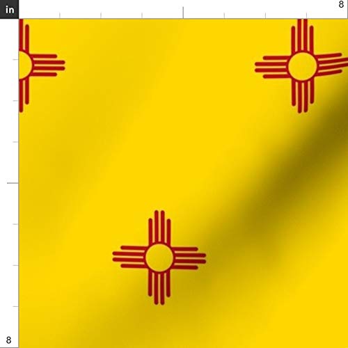 Spoonflower Fabric - New Mexico Flag State Flags USA United States...
