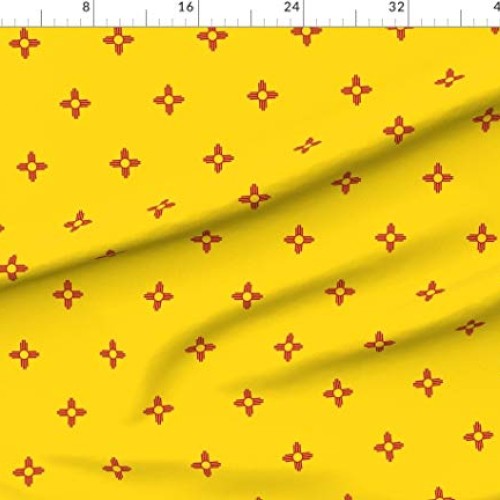 Spoonflower Fabric - New Mexico Flag State Flags USA United States...
