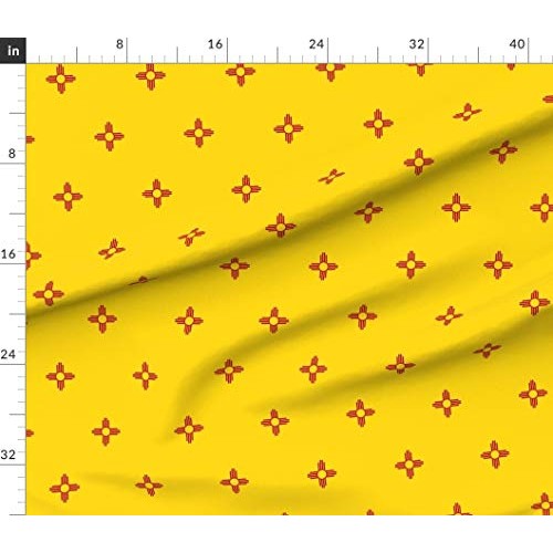 Spoonflower Fabric - New Mexico Flag State Flags USA United States...