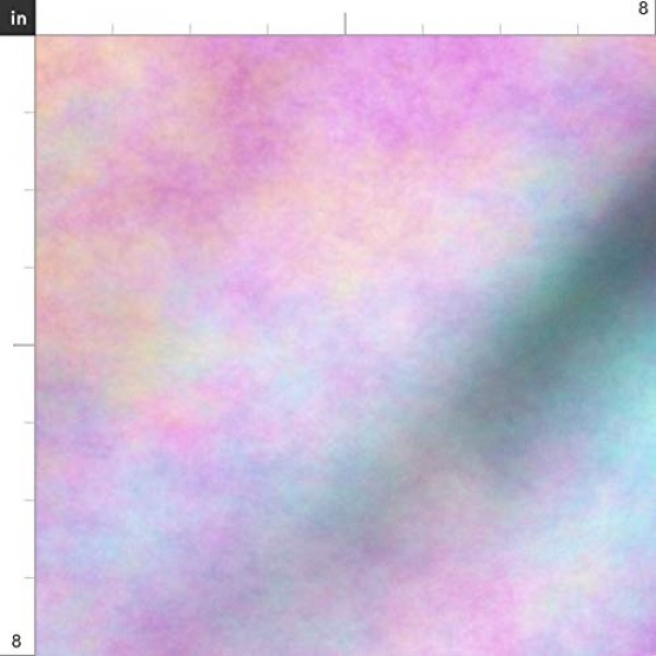 Spoonflower Fabric - Opal, Pastel, Rainbow, Watercolor, Unicorn, M...